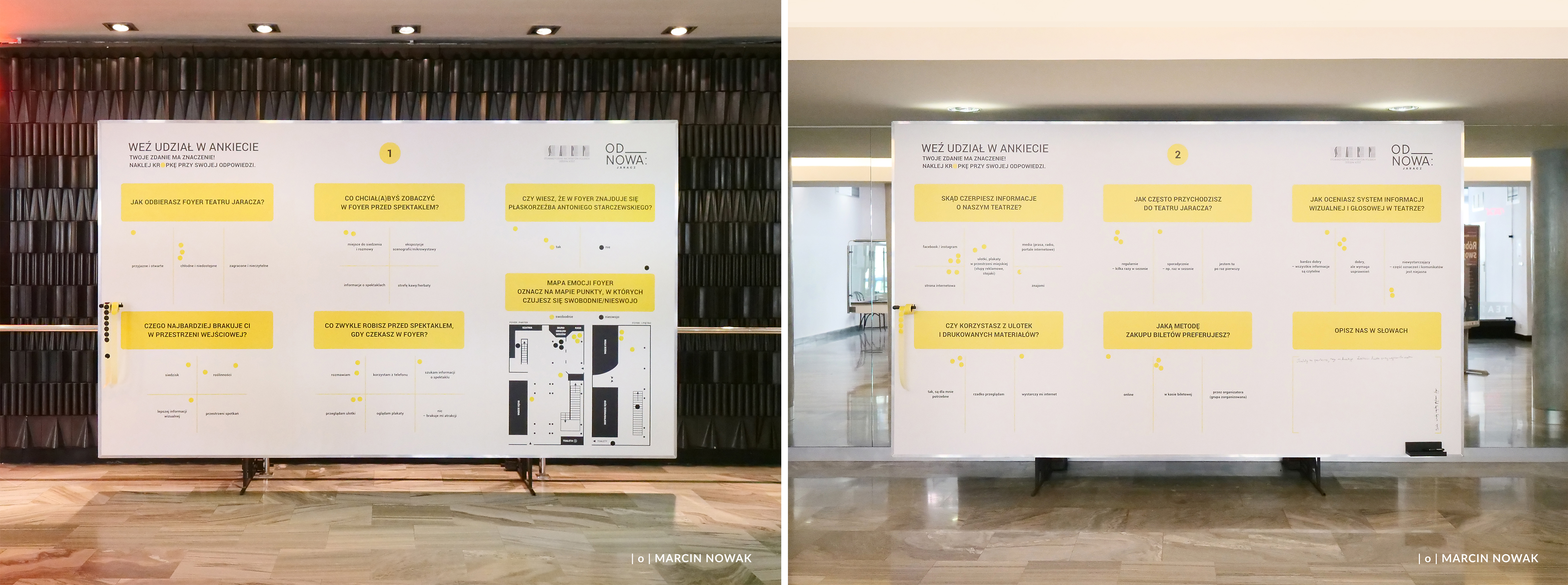 plansze na foyer teatru 