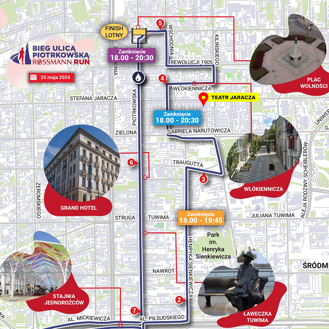 Bieg ulicą Piotrkowską