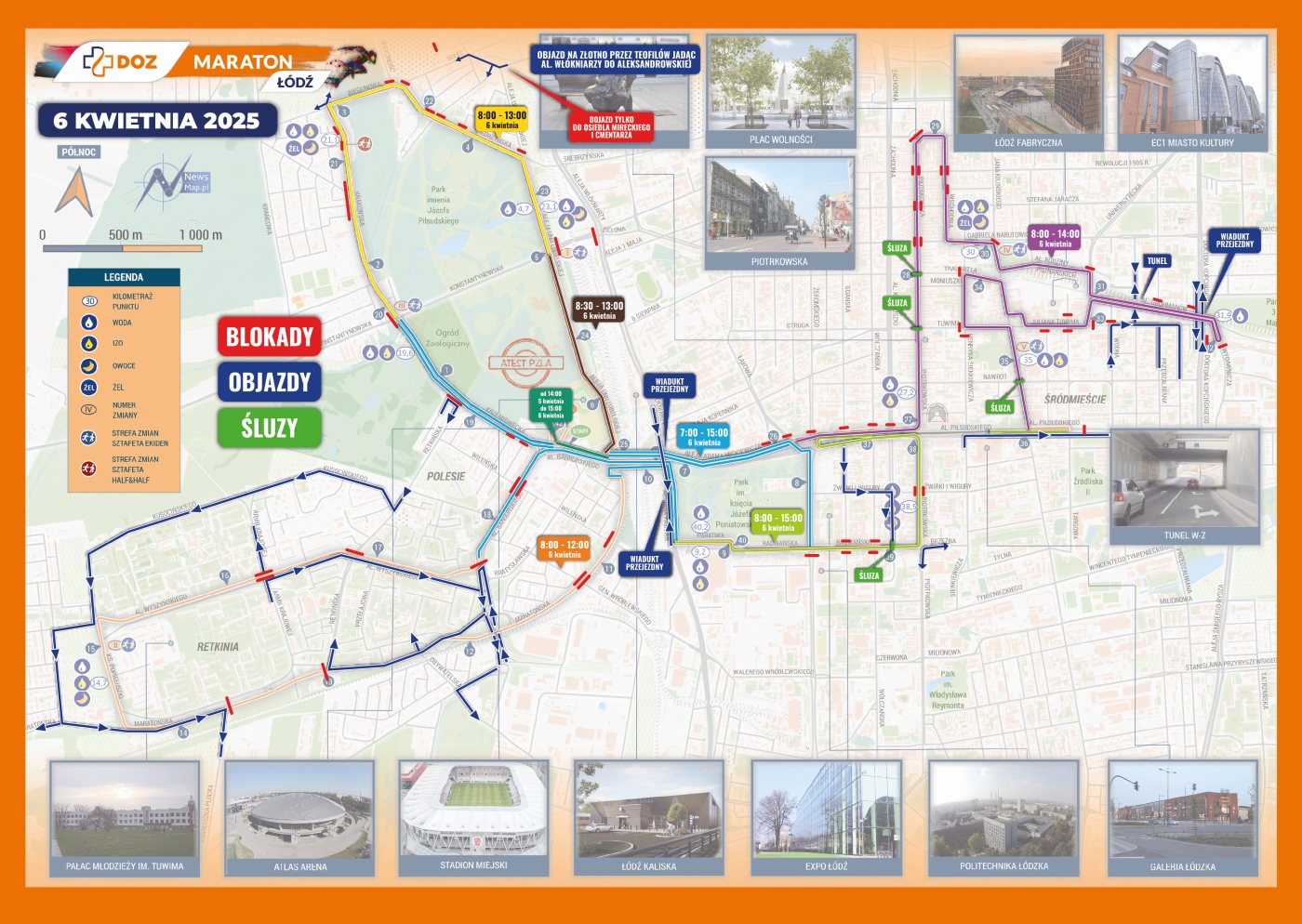 Utrudnienia w ruchu Jeżdżąc po Łodzi 5-6 kwietnia włącz w aucie nawigację. Google wie jak ominąć zamknięte ulice.