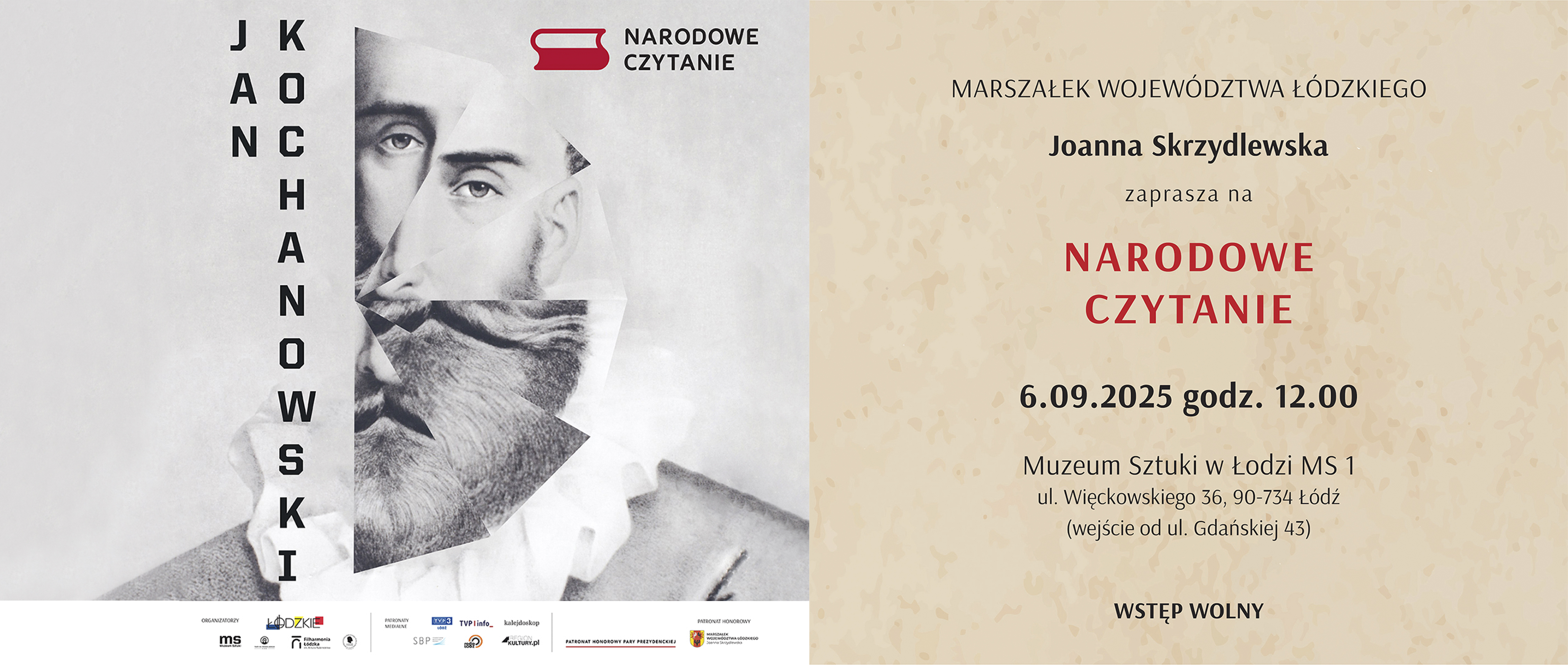 Narodowe czytanie - grafika reklamowa