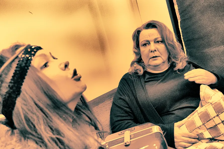 „Dzień Walentego” | Dorota Kiełkowicz, Milena Lisiecka | zdjęcie z próby | fot. Marcin Nowak