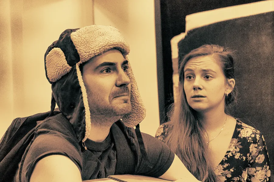 „Dzień Walentego” | Karol Puciaty, Eliza Sondej | zdjęcie z próby | fot. Marcin Nowak