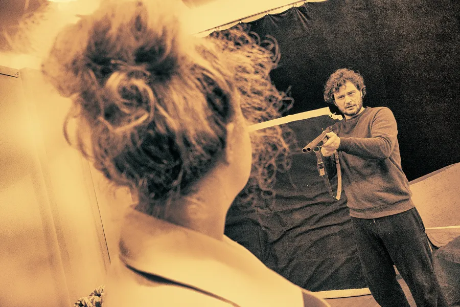 „Dzień Walentego” | Iwona Karlicka, Marcin Włodarski | zdjęcie z próby | fot. Marcin Nowak