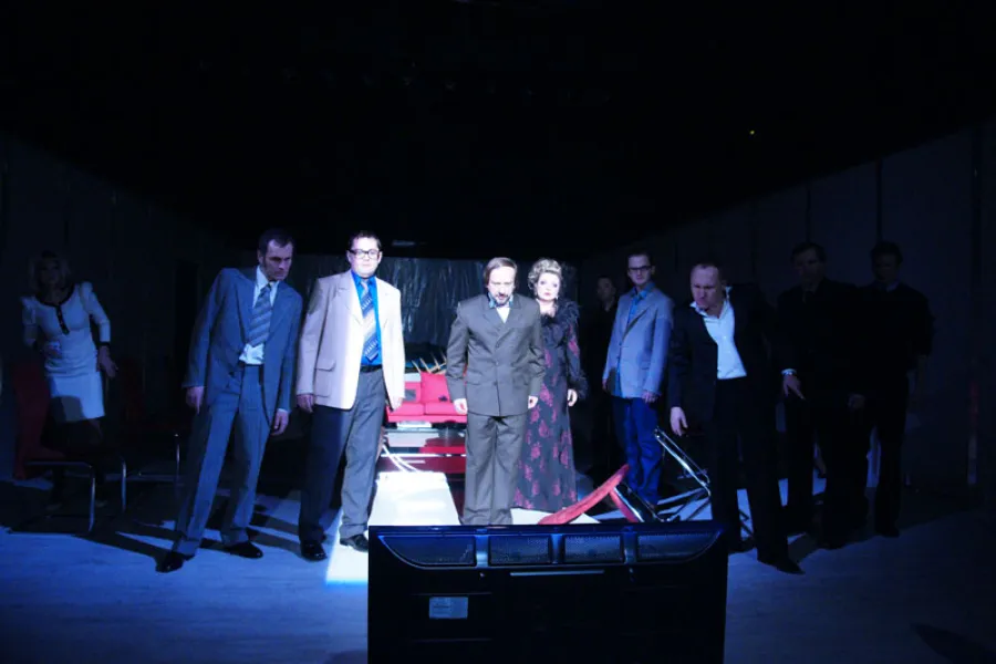 zdjęcie ze spektaklu Rewizor, fot. Ryszard Warcholiński 