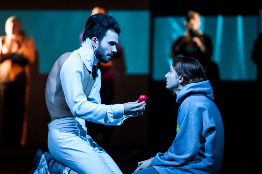 zdjęcie ze spektaklu Iwona, ksieżniczka Burgunda, fot. zdjęcie ze spektaklu Idioci, fot. Greg Noo-Wak 