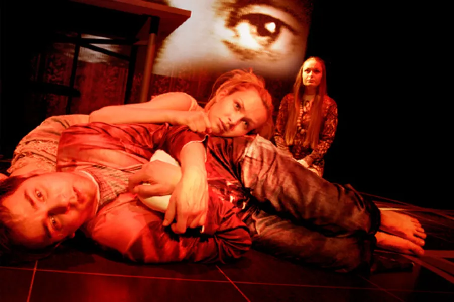 zdjęcie ze spektaklu Lew na ulicy, fot. Szymon Lenkowski