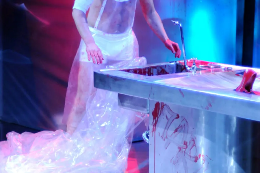 zdjęcie ze spektaklu Toporem w serce, fot. Greg Noo-Wak 