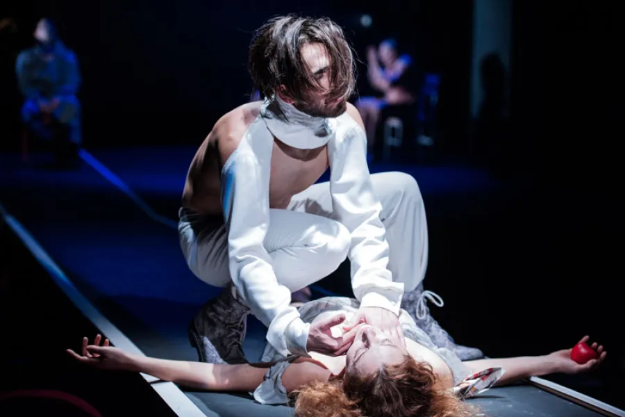 zdjęcie ze spektaklu Iwona, ksieżniczka Burgunda, fot. zdjęcie ze spektaklu Idioci, fot. Greg Noo-Wak 