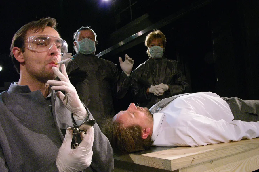 zdjęcie ze spektaklu Brzydal, fot. Ryszard Warcholiński