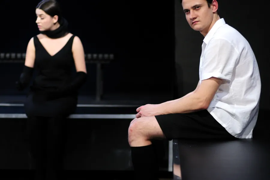 zdjęcie ze spektaklu Barbelo, o psach i dzieciach, fot. Greg Noo-Wak