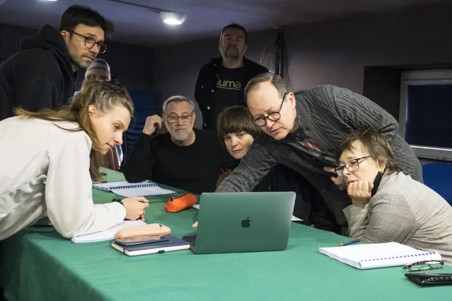 Próba spektaklu Kasta la vista, fot. Marcin Nowak