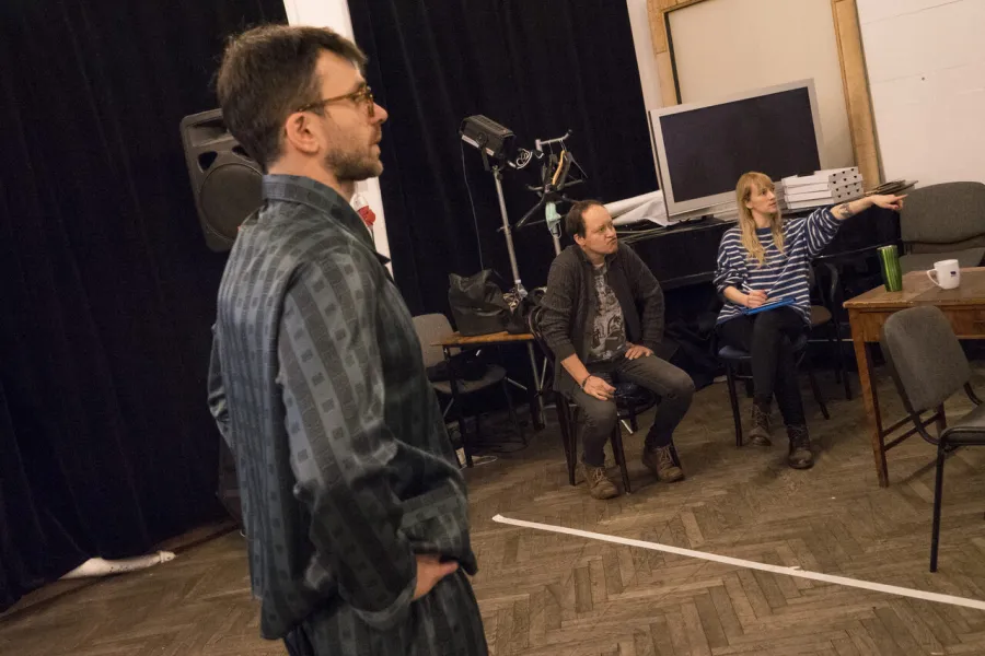 Krzysztof Wach, Jacek Bończyk, Adrianna Gołębiewska, fot. Marcin Nowak