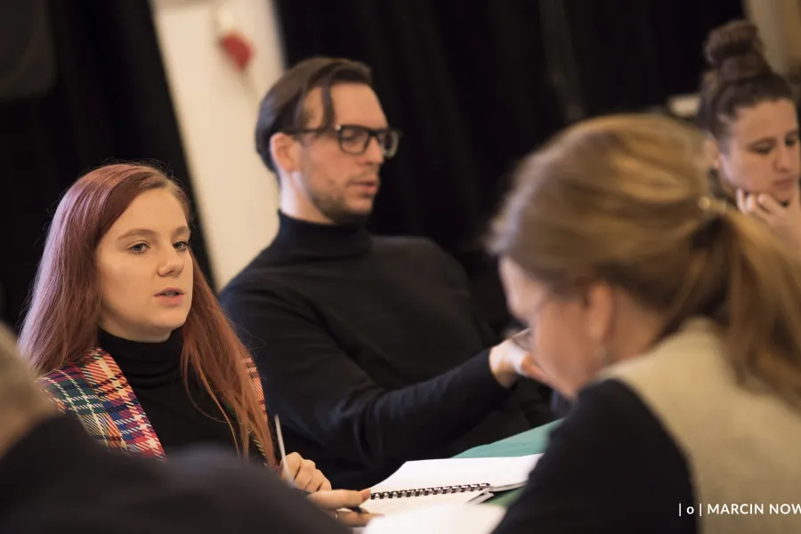 Dziady - pierwsza próba; fot. Marcin Nowak