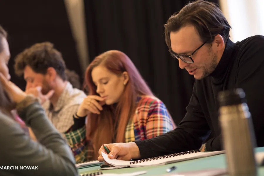 Dziady - pierwsza próba; fot. Marcin Nowak