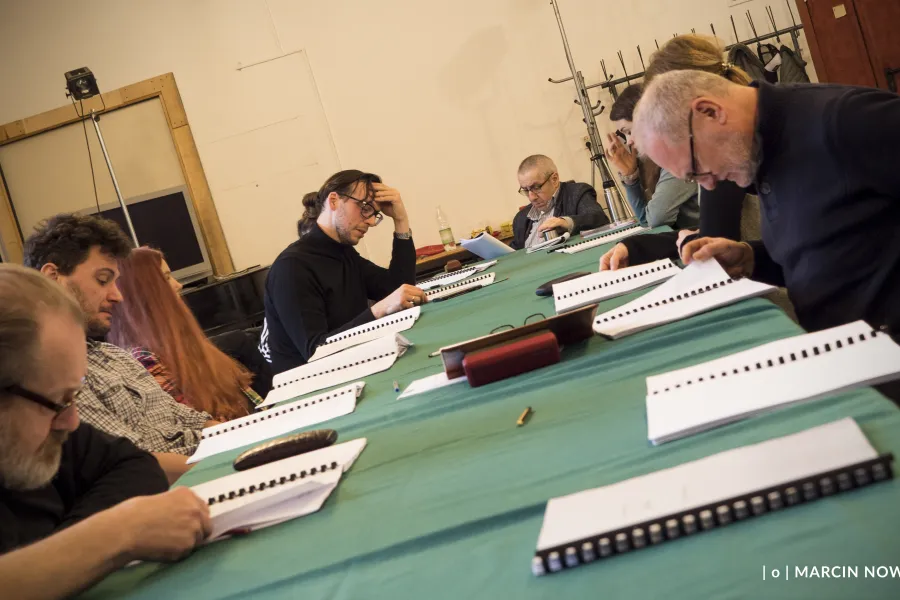 Dziady - pierwsza próba; fot. Marcin Nowak