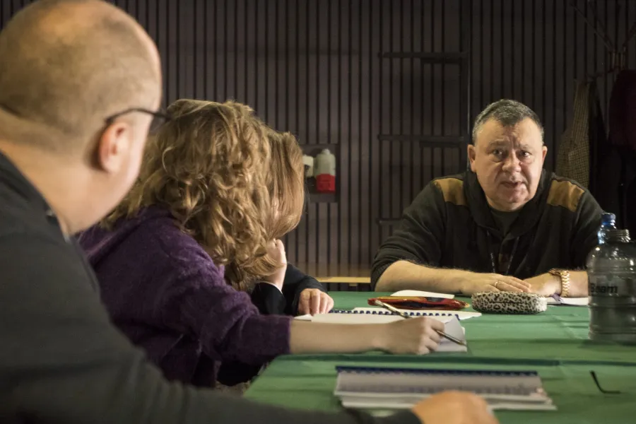 Gwałtu, co się dzieje!, próba stolikowa, fot. Marcin Nowak