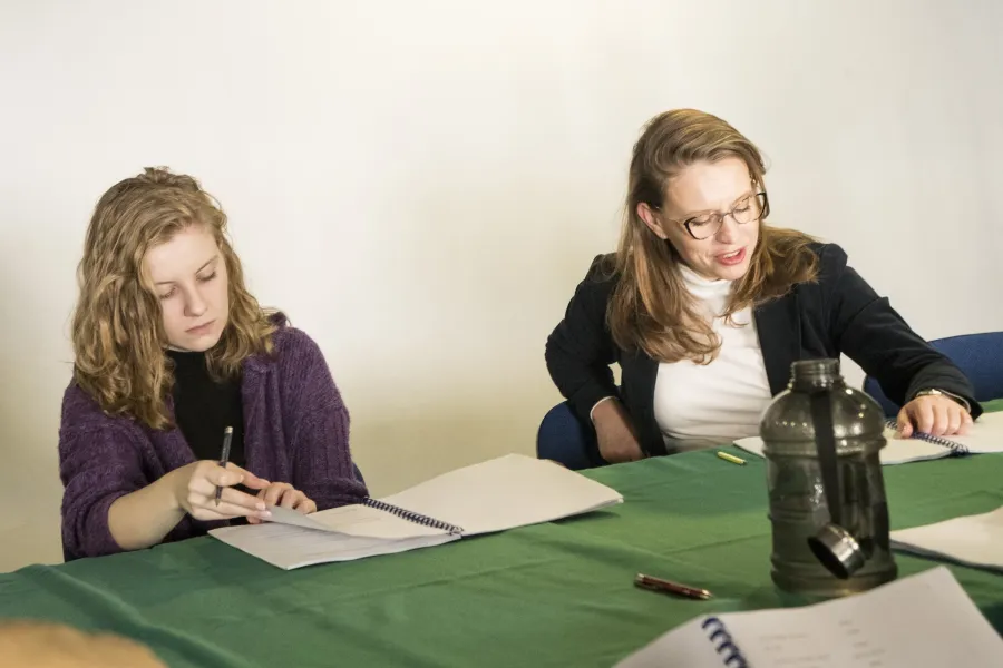 Gwałtu, co się dzieje!, próba stolikowa, fot. Marcin Nowak