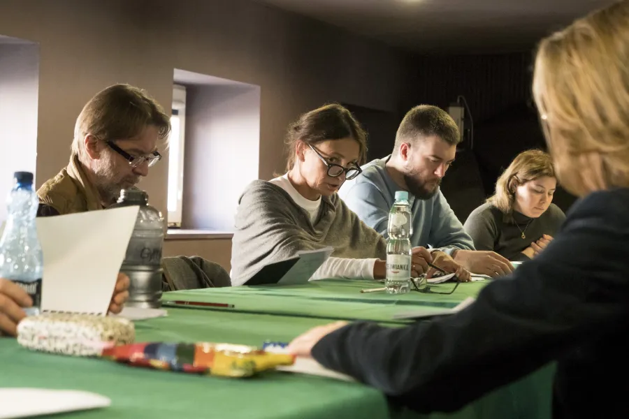 Gwałtu, co się dzieje!, próba stolikowa, fot. Marcin Nowak