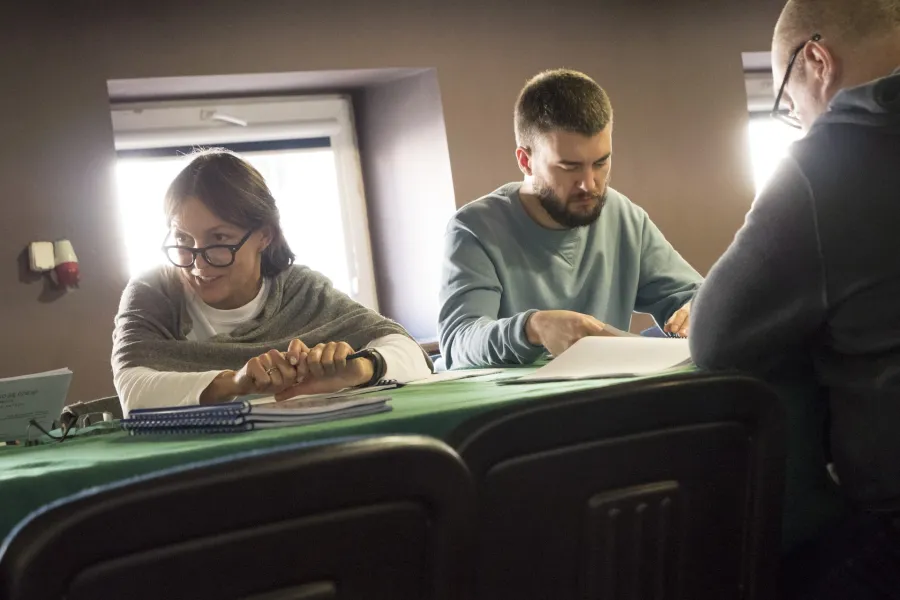 Gwałtu, co się dzieje!, próba stolikowa, fot. Marcin Nowak