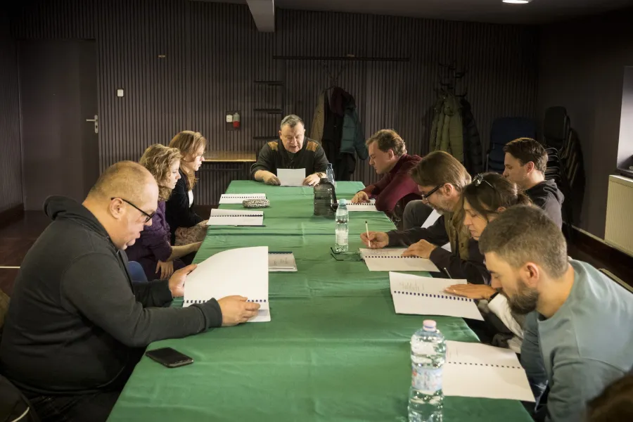 Gwałtu, co się dzieje!, próba stolikowa, fot. Marcin Nowak