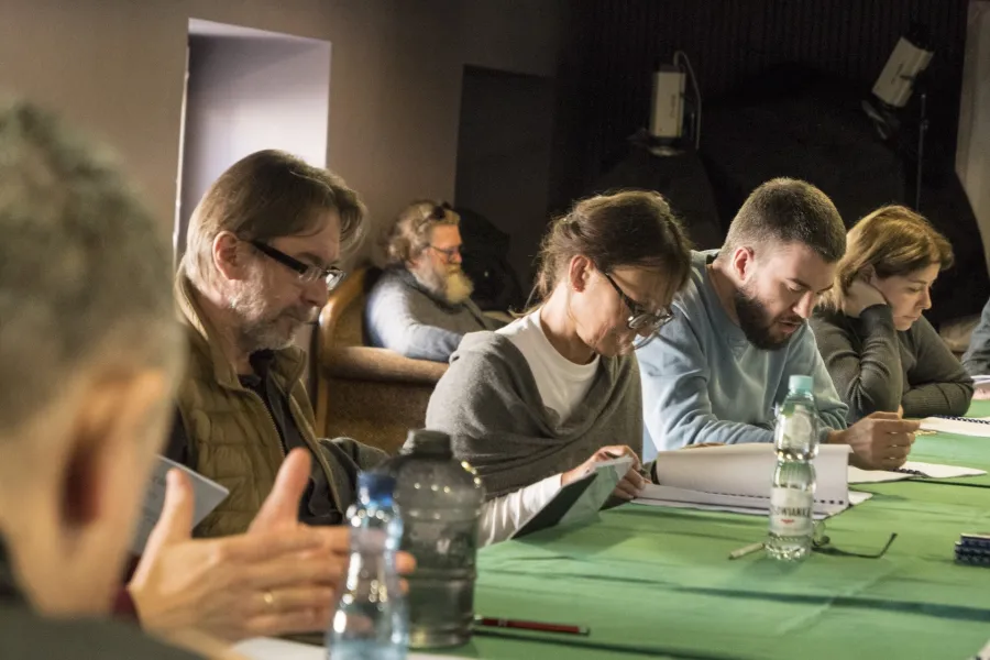 Gwałtu, co się dzieje!, próba stolikowa, fot. Marcin Nowak