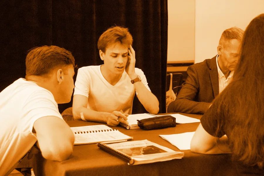 Kartoteka, próba stolikowa, fot. Marcin Nowak