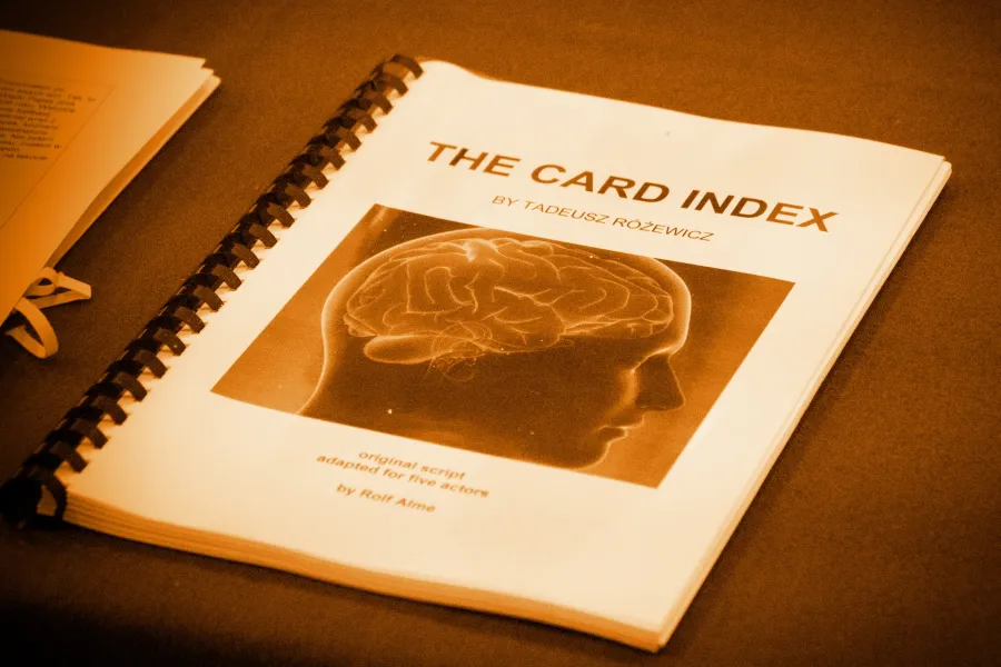 Kartoteka, próba stolikowa, fot. Marcin Nowak