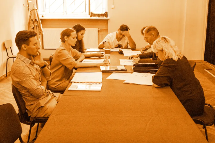 Kartoteka, próba stolikowa, fot. Marcin Nowak