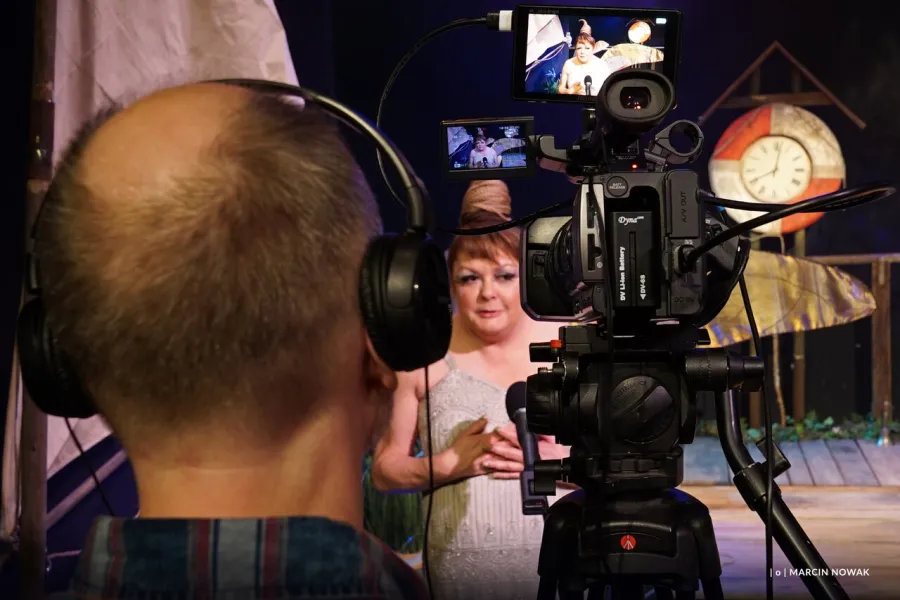 Izabela Noszczyk, próba medialna spektaklu „Tylko jeden dzień”, fot. Marcin Nowak 