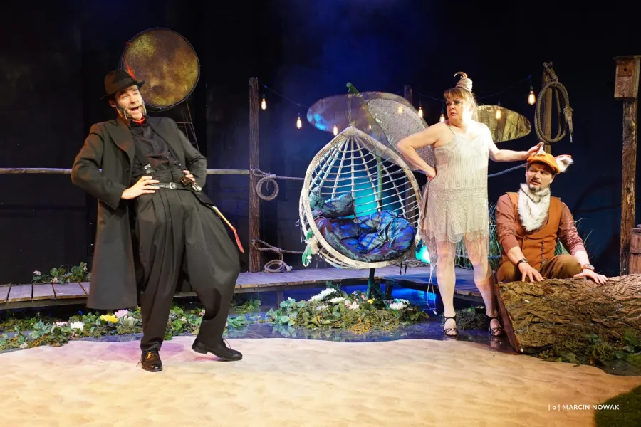 Karol Puciaty, Izabela Noszczyk, Marcin Włodarski, próba medialna spektaklu „Tylko jeden dzień”, fot. Marcin Nowak 