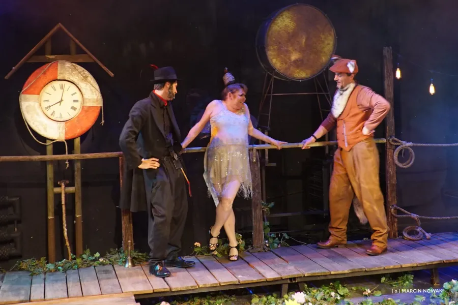 Karol Puciaty, Izabela Noszczyk, Marcin Włodarski, próba medialna spektaklu „Tylko jeden dzień”, fot. Marcin Nowak 