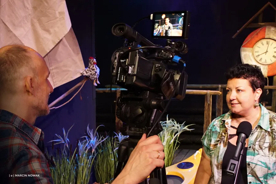Agnieszka Warcholińska-Nowak, próba medialna spektaklu „Tylko jeden dzień”, fot. Marcin Nowak 