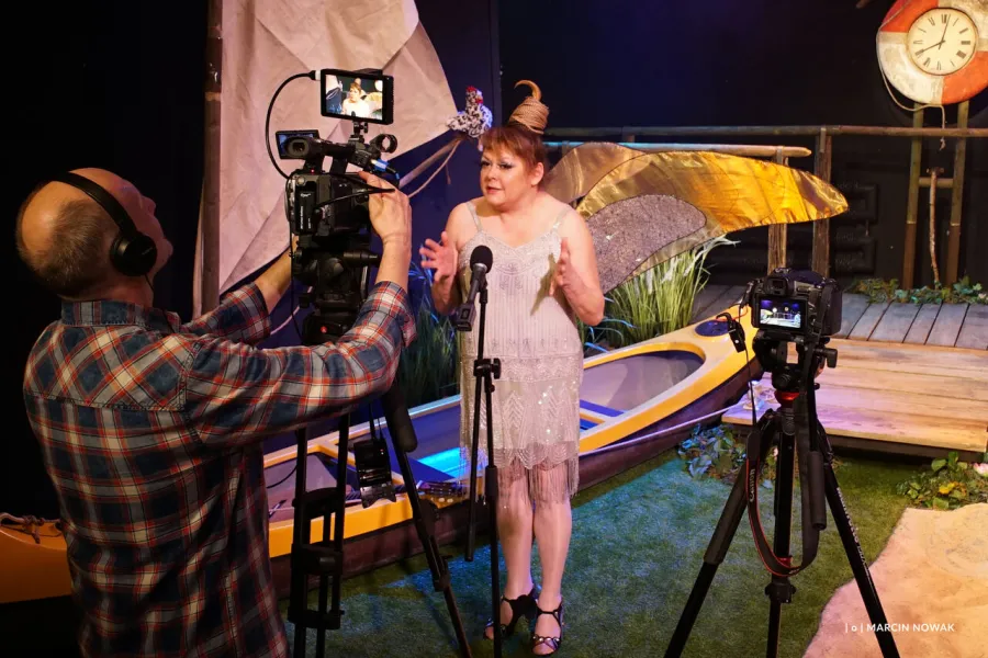 Izabela Noszczyk, próba medialna spektaklu „Tylko jeden dzień”, fot. Marcin Nowak 