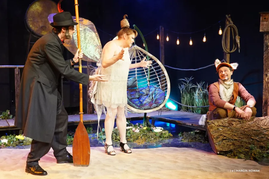 Karol Puciaty, Izabela Noszczyk, Marcin Włodarski, próba medialna spektaklu „Tylko jeden dzień”, fot. Marcin Nowak 