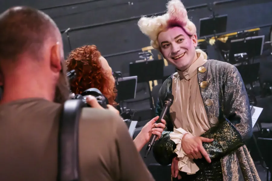 Krzysztof Szczepaniak, próba medialna, fot. Marcin Nowak