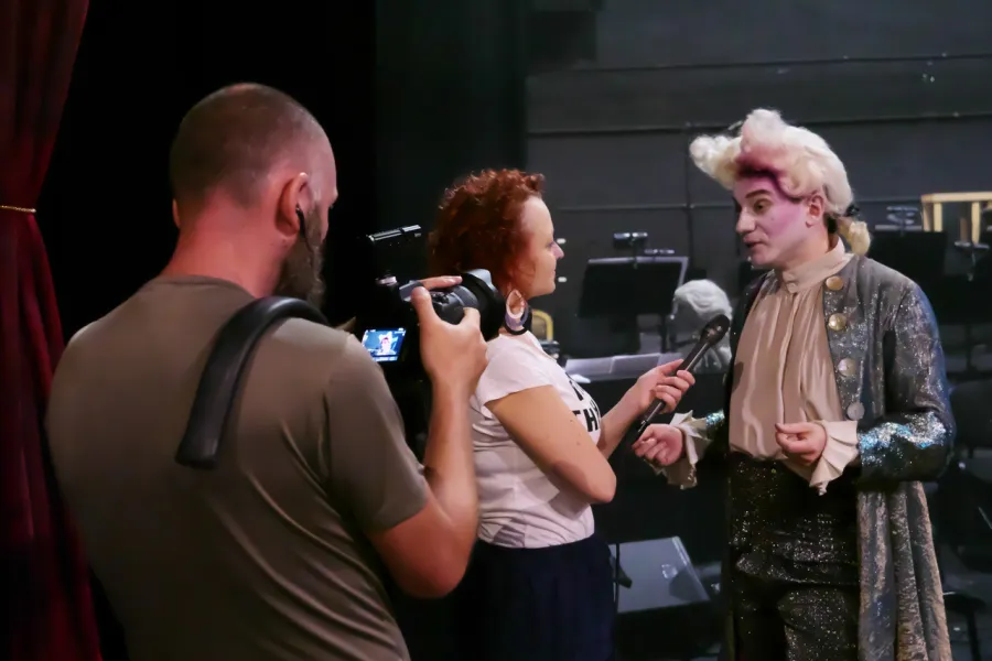 Krzysztof Szczepaniak, próba medialna, fot. Marcin Nowak