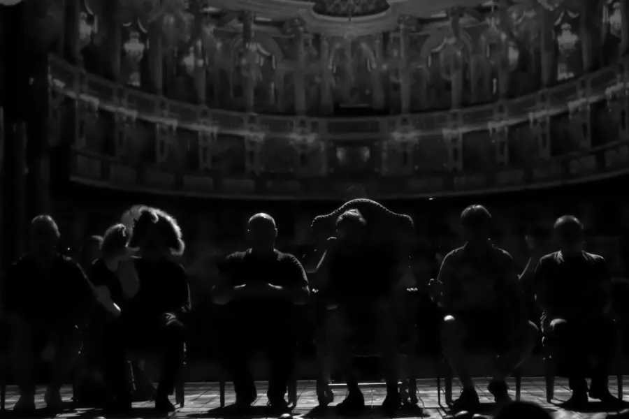 próba na scenie, fot. Marcin Nowak