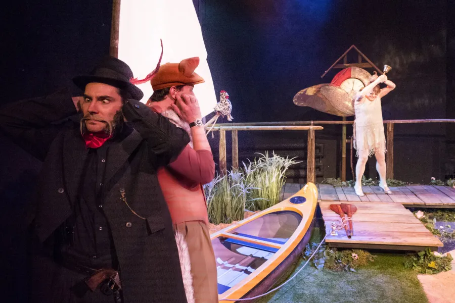 Karol Puciaty, Marcin Włodarski, Izabela Noszczyk, spektakl „Tylko jeden dzień", fot. Marcin Nowak