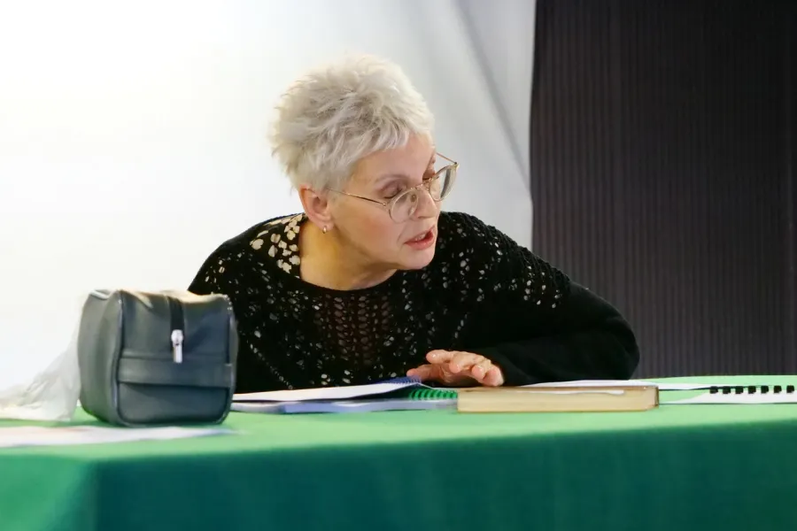 próba do spektaklu Gra w Strindberga, Agnieszka Kowalska, fot. Marcin Nowak