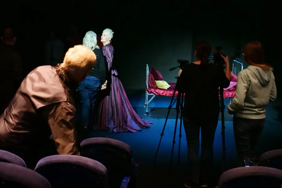 próba medialna spektaklu „Gra w Strindberga", fot. Marcin Nowak