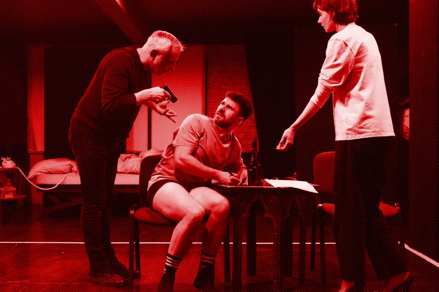 Próba do spektaklu „Morderstwo w hotelu", fot. Marcin Nowak