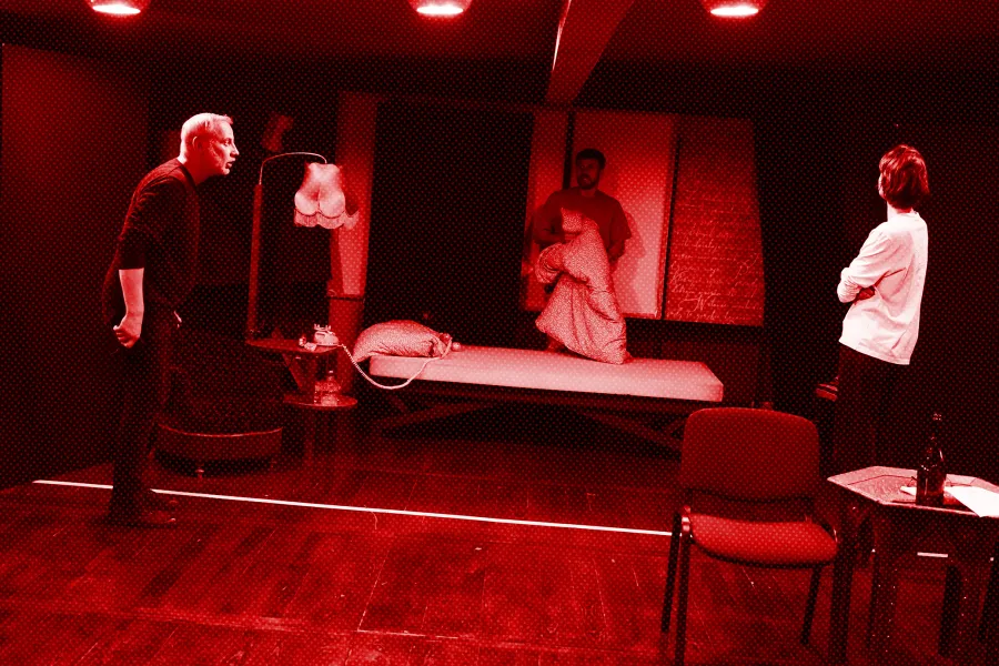 Próba do spektaklu „Morderstwo w hotelu", fot. Marcin Nowak