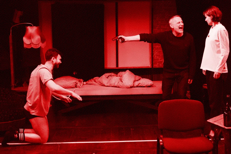 Próba do spektaklu „Morderstwo w hotelu", fot. Marcin Nowak