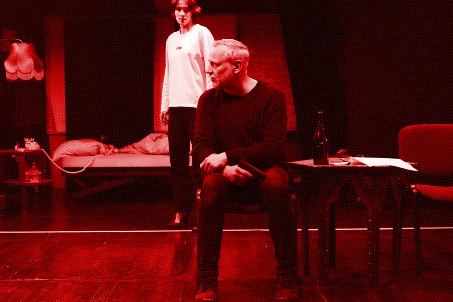 Próba do spektaklu „Morderstwo w hotelu", fot. Marcin Nowak