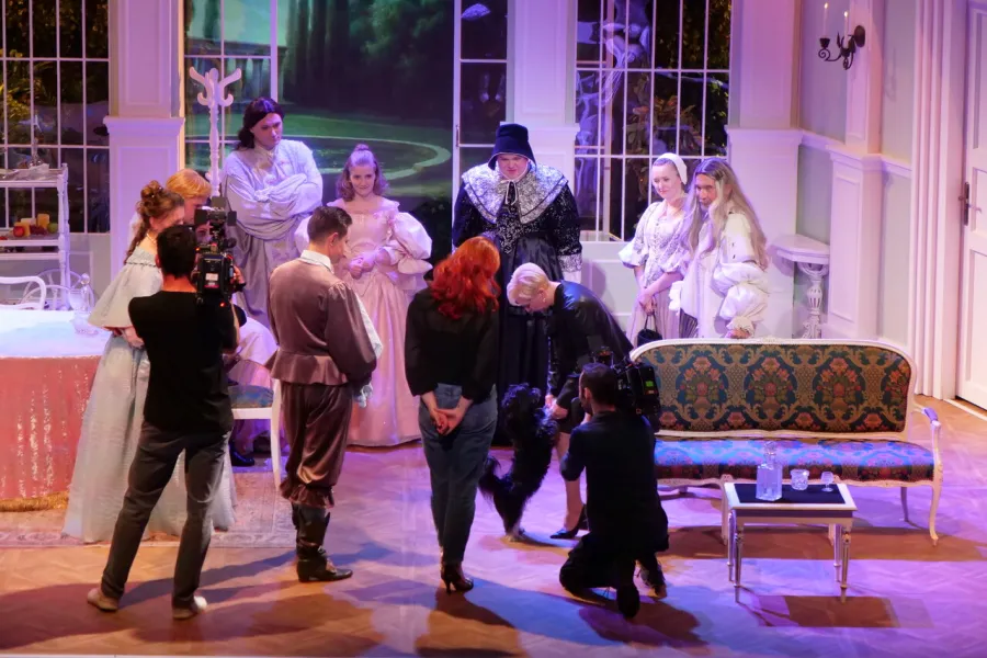 próba medialna spektaklu „Świętoszek", fot. Alicja Miśkiewicz