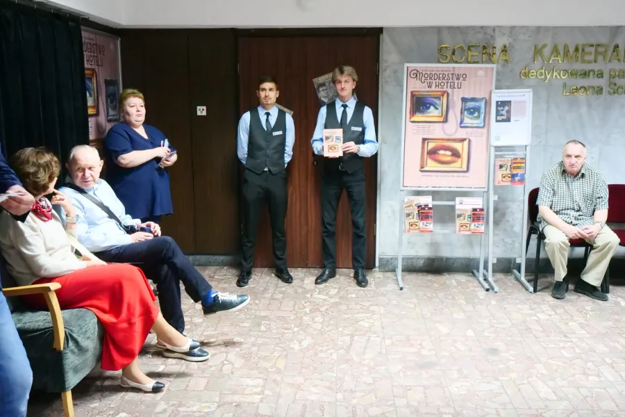 premiera spektaklu „Morderstwo w hotelu", fot. Marcin Nowak