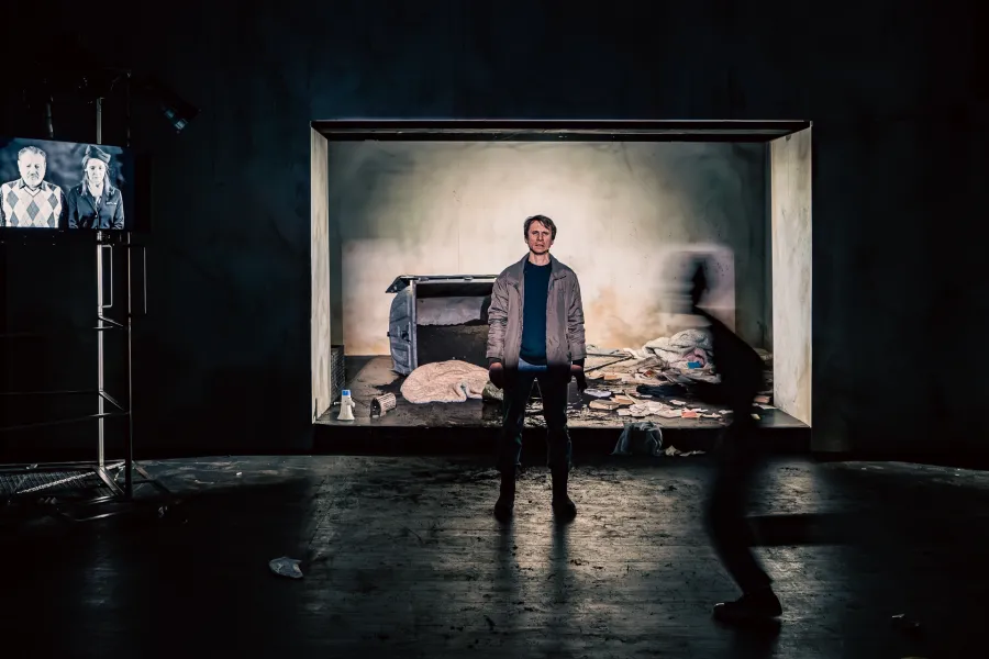 Sambor Czarnota, na projekcji Andrzej Wichrowski, Ewa Audykowska-Wiśniewska, fot. HaWa